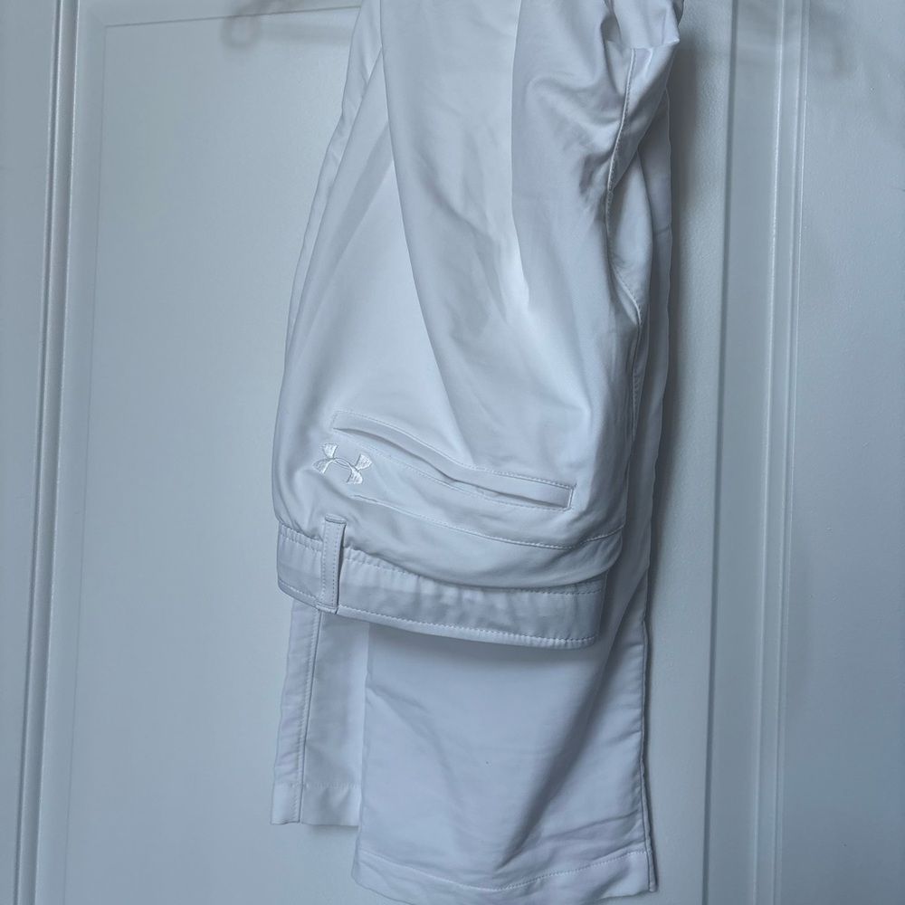 Under Armour Gray and White Athletic Pants